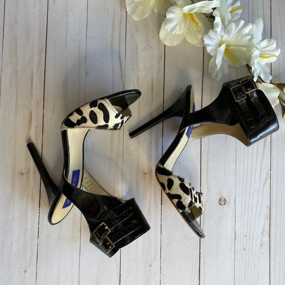 Jimmy Choo + HM Patent Leather Animal Print Heels_4
